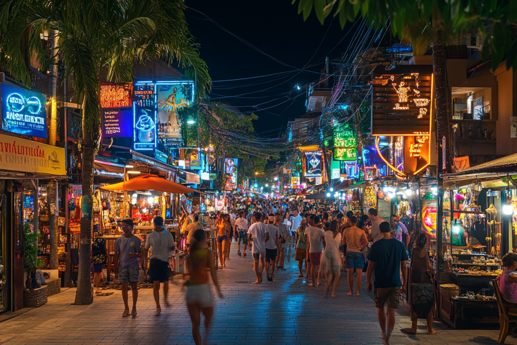Une rue animée de Pattaya