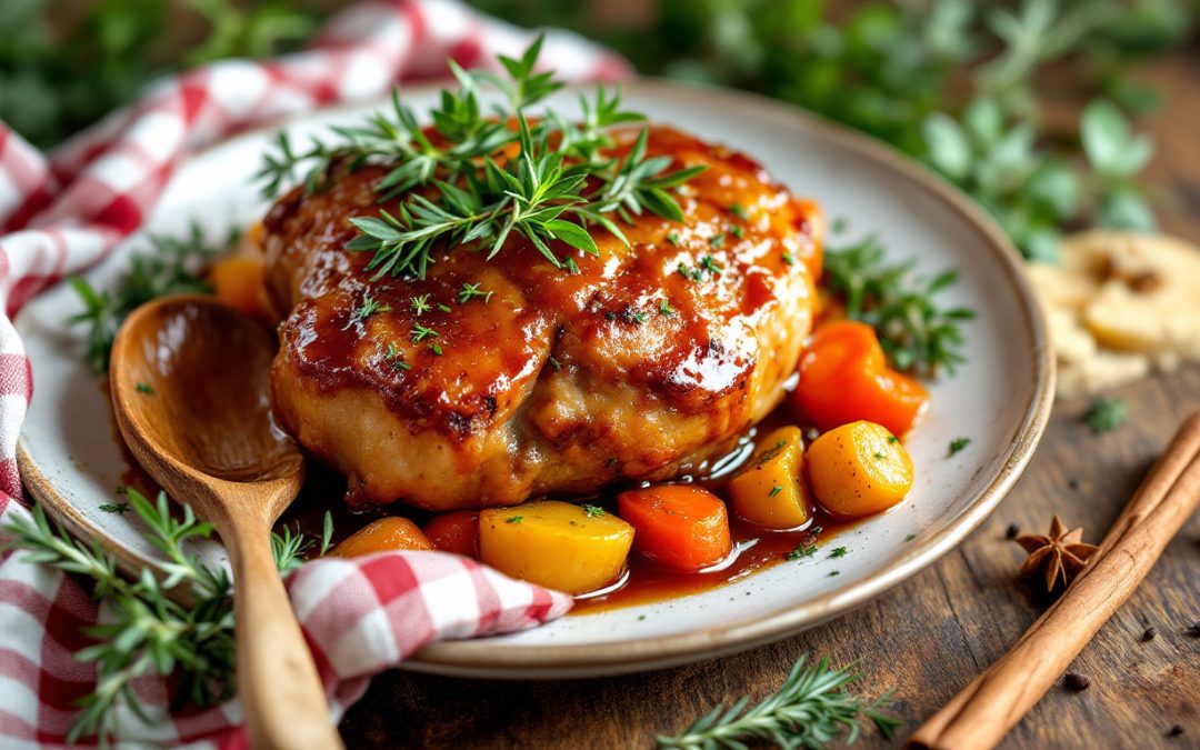 découvrez notre recette d'échine de porc confite maison, un plat savoureux et réconfortant à préparer soi-même. suivez nos conseils pour un résultat tendre et plein de saveurs.