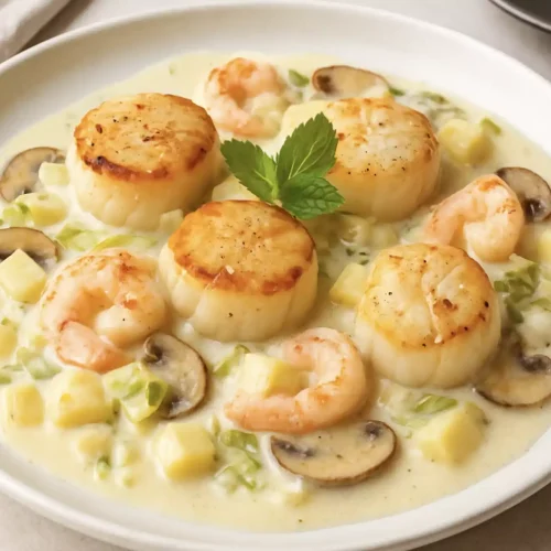 Coquilles Saint-Jacques à la Normande