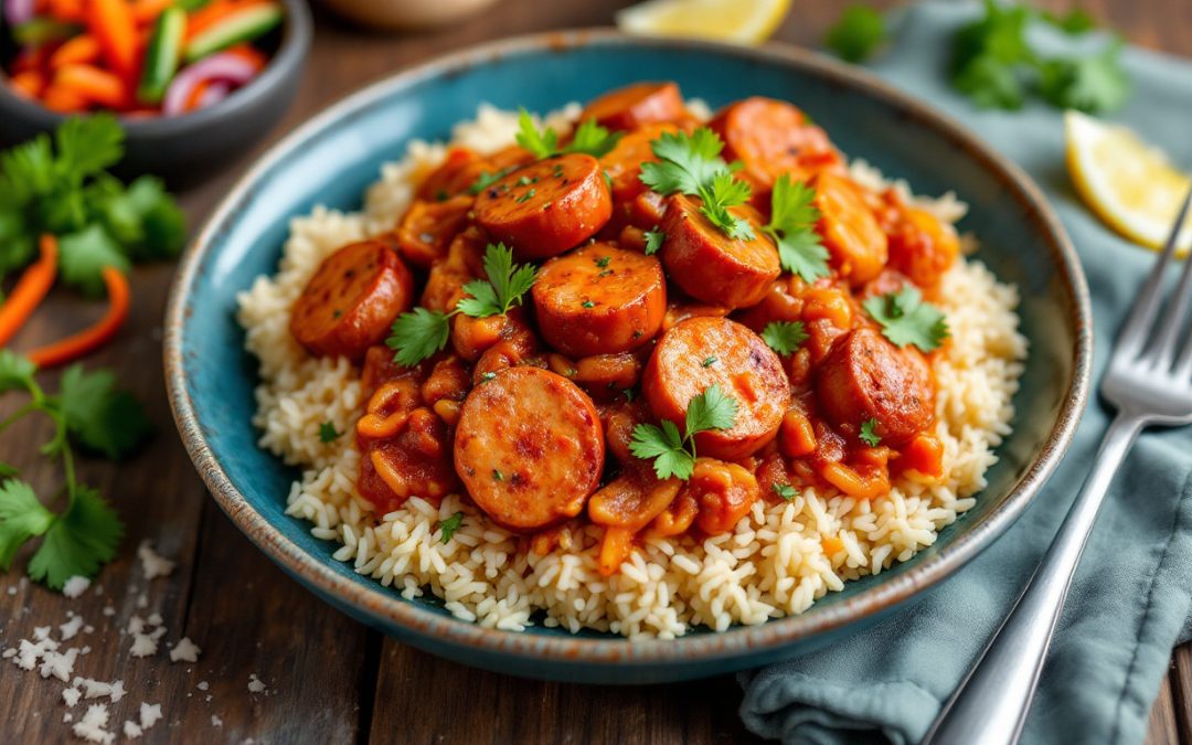 découvrez notre recette authentique et facile du rougail saucisse, un plat savoureux réunionnais qui saura ravir vos papilles. préparez ce classique de la cuisine créole en quelques étapes simples et régalez-vous avec ses délicieuses saveurs épicées.