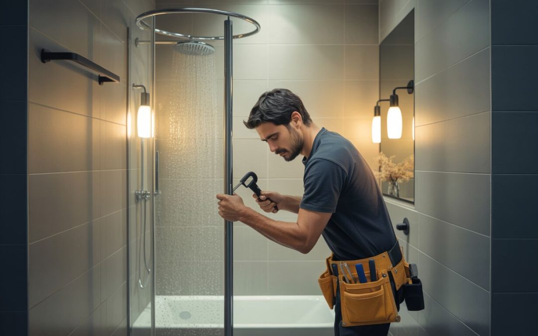Comment enlever une porte de douche pivotante en toute sécurité ?
