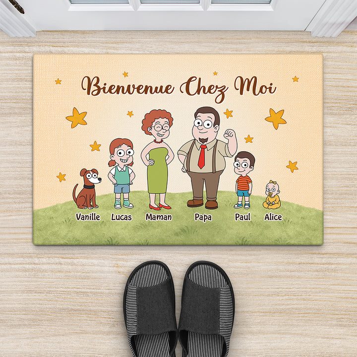 Tapis décoratif pour une entrée accueillante