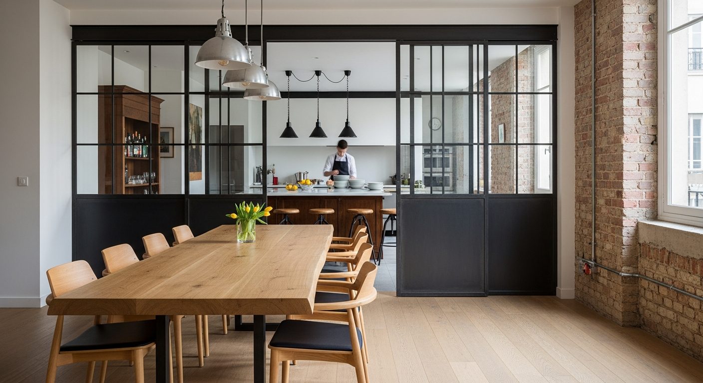 Loft parisien avec verrière pour micro-séminaire d'entreprise