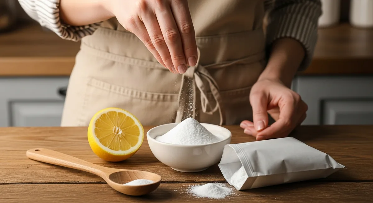 Bicarbonate de soude et citron pour remplacer la levure de boulanger