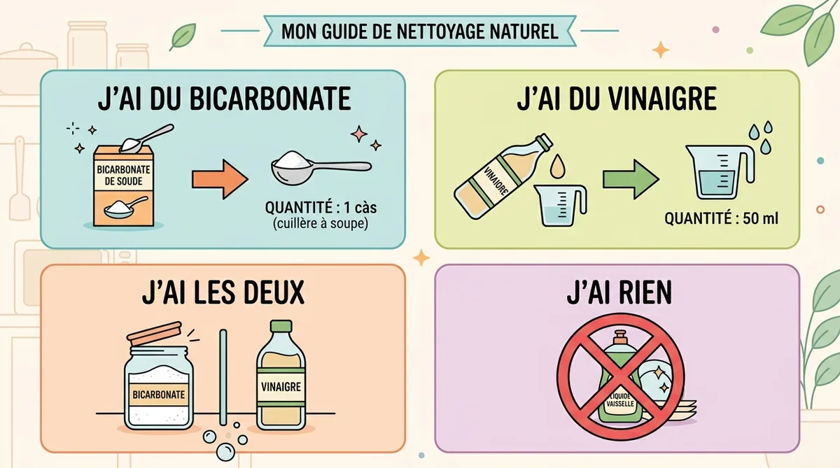 Tableau visuel substitutions pastille lave-vaisselle urgence