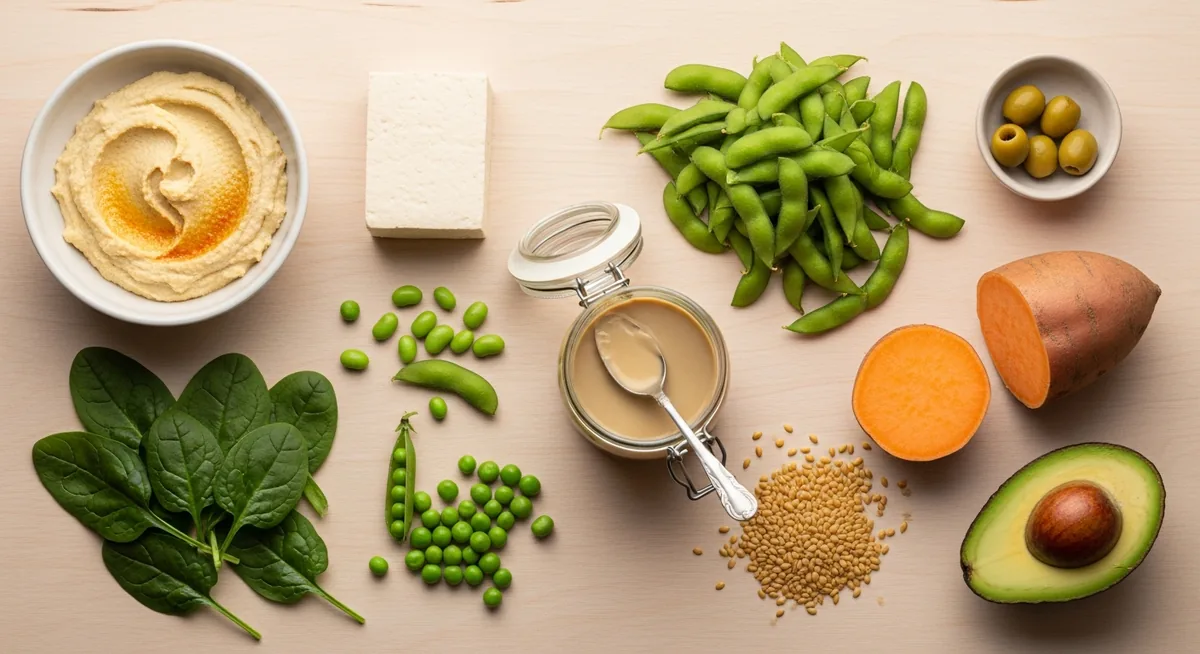 Alternatives à l'avocat : houmous, tofu, edamame, patate douce et tahini