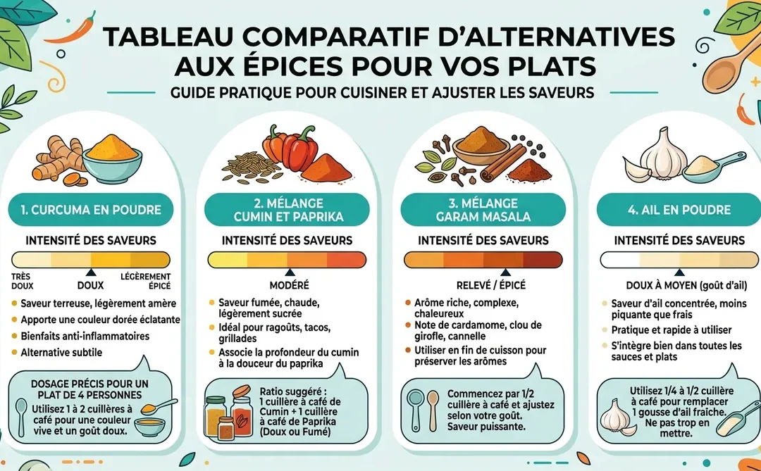 Par quoi remplacer le curry : 8 alternatives d'urgence pour sauver ta recette