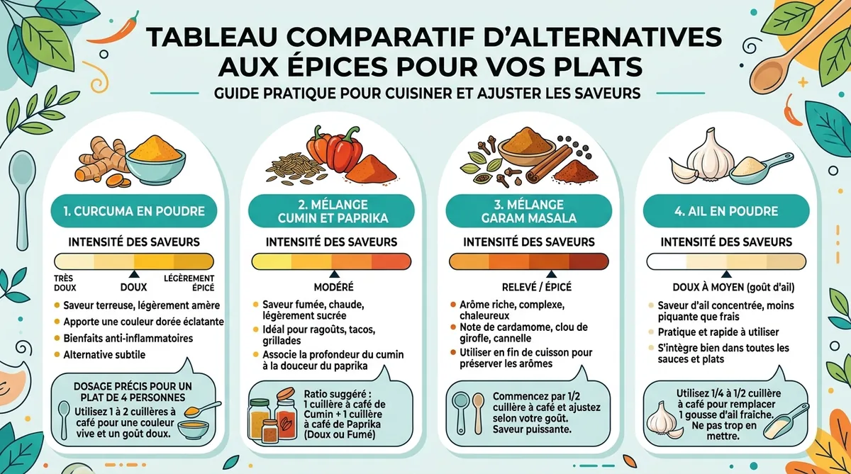 Par quoi remplacer le curry : 8 alternatives d'urgence pour sauver ta recette