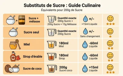 Par quoi remplacer la cassonade : les meilleures options au sucre blanc