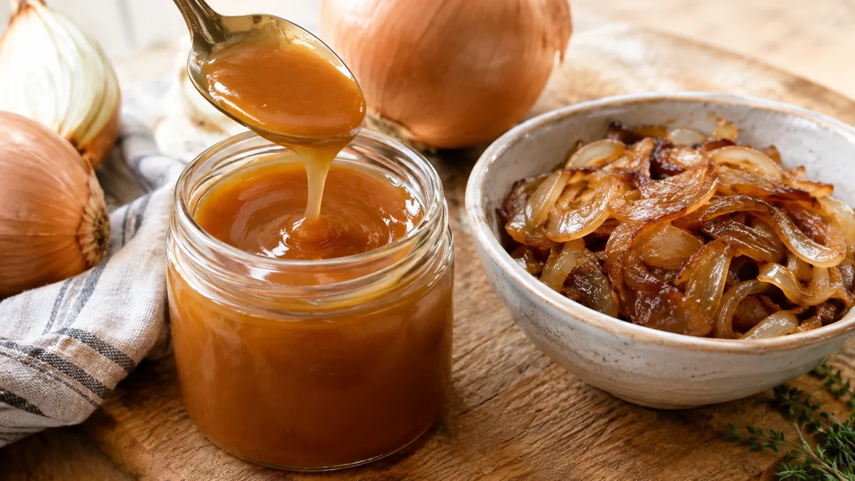 Étapes du caramel et des oignons brunis