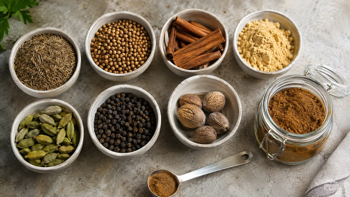 Ingrédients pour préparer un ras el hanout maison