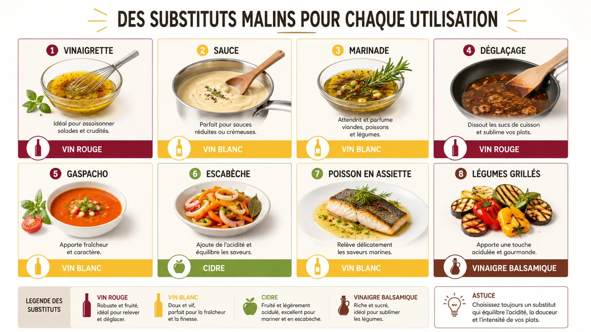 Quel vinaigre choisir selon la recette à préparer
