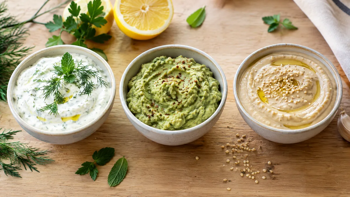 Trois sauces maison pour remplacer la mayonnaise dans des bols