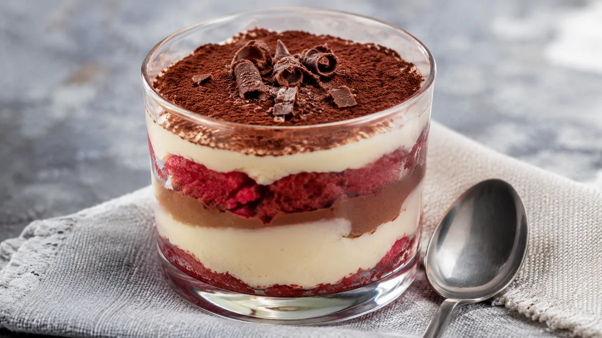 Zuppa inglese aux biscuits imbibés et crèmes vanille cacao