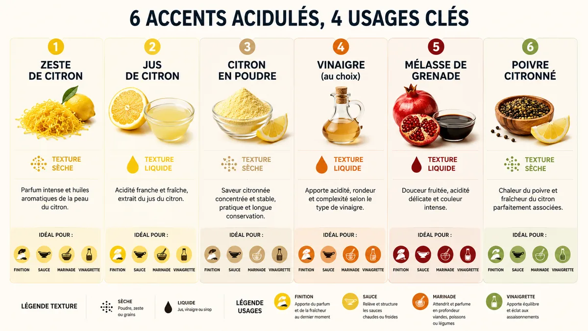 Comparatif des alternatives au sumac selon la texture